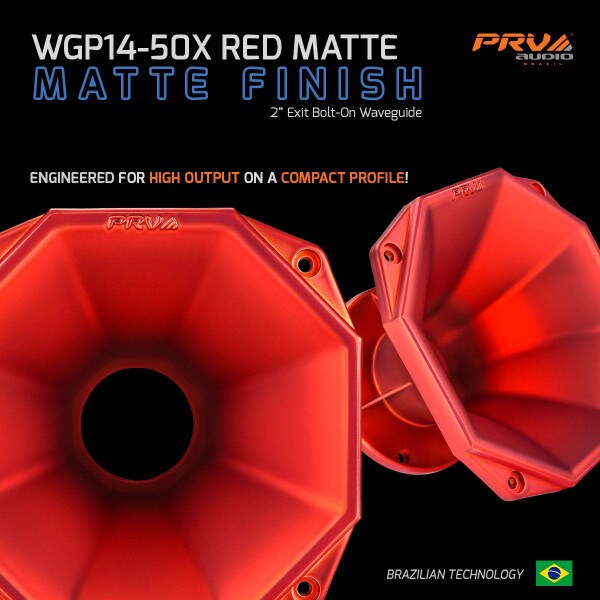 Main product image for PRV Audio WGP14-50X Red Matte 2" 45 x 45 Waveguide294-3468